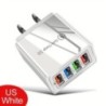 EU US Plug 3A USB töltő Multi Port 4 USB Quick Charge 3.0 For Phone Adapter Tablet Hordozható fali töltő Gyorstöltő Pocohoz