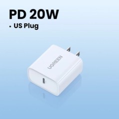 UGREEN Quick Charge 4.0 3.0 QC PD töltő 20W QC4.0 QC3.0 USB Type C gyorstöltő iPhone 15 14 13 12 Xiaomi Phone PD töltőhöz