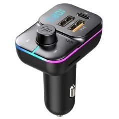 Bluetooth 5.3 FM Transmitter Handsfree Car Radio Modulator MP3 Player With 48W PD&QC3.0 USB Super Quick Charge Adapter for Car