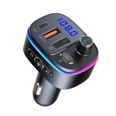 Bluetooth 5.3 FM Transmitter Handsfree Car Radio Modulator MP3 Player With 48W PD&QC3.0 USB Super Quick Charge Adapter for Car