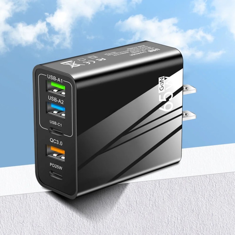 65W GaN USB töltő PD Type C gyorstöltő telefon töltő tápadapterek iPhone 15 14 Xiaomi Samsung EU/US dugaszolható fali töltőhöz 65W GaN USB töltő PD Type C gyorstöltő telefon töltő tápadapterek iPhone 15 14 Xiaomi Samsung EU/US dugaszolható fali töltőhöz