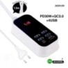 Több USB töltő PD 30W C típusú gyorstöltő Gyors fali töltők Tápadapter 3.0 Töltő UK EU US Plug Mobiltelefon töltő