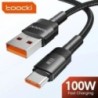 Toocki 100 W USB Type C kábel Xiaomi POCO Samsung Huawei OPPO 6A gyorstöltőhöz USB C adatkábel TypeC kábel F