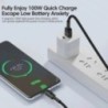 Toocki 100 W USB Type C kábel Xiaomi POCO Samsung Huawei OPPO 6A gyorstöltőhöz USB C adatkábel TypeC kábel F