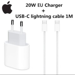 Eredeti 20 W-os USB-C hálózati adapter iphone 15 14 13 mini Pro Max Type C gyorstöltőhöz Apple kábelhez iPhone X XS 11 12 Plus k