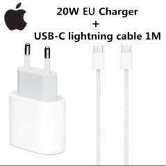 Eredeti 20 W-os USB-C hálózati adapter iphone 15 14 13 mini Pro Max Type C gyorstöltőhöz Apple kábelhez iPhone X XS 11 12 Plus k