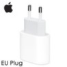 Eredeti 20 W-os USB-C hálózati adapter iphone 15 14 13 mini Pro Max Type C gyorstöltőhöz Apple kábelhez iPhone X XS 11 12 Plus k