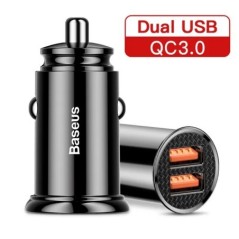 Baseus 30W USB autós töltő Gyorstöltés 4.0 3.0 FCP SCP USB PD Xiaomi iPhone 12 13 14 15 Pro gyorstöltő autós telefon töltőhöz