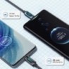 Essager 7A USB Type C kábel kijelző PD 100W gyorstöltő USB C adatkábel xiaomi poco Samsung Honor 70 Pro Oneplus töltőhöz