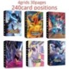 240db tartó album játékok Pokemon anime kártya gyűjtemények Mewtwo Charizard könyv játék kártya iratgyűjtő mappa Gyermekek feltö