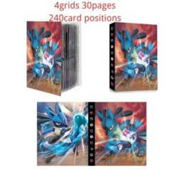 240db tartó album játékok Pokemon anime kártya gyűjtemények Mewtwo Charizard könyv játék kártya iratgyűjtő mappa Gyermekek feltö