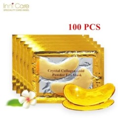 InniCare 50/60/80/100 db Crystal Collagen Gold Eye Mask Sötét karikák Pattanásos Szépségtapaszok Szemkörnyéki Bőrápoláshoz Korea