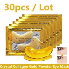 Crystal Collagen Gold Púderes szemmaszk öregedésgátló sötét karikák pattanásos szépségtapaszok szembőr ápoláshoz koreai kozmetik