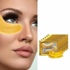 Crystal Collagen Gold Púderes szemmaszk öregedésgátló sötét karikák pattanásos szépségtapaszok szembőr ápoláshoz koreai kozmetik