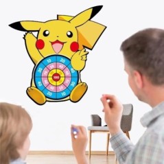 Pokémon Gyerekek Rajzfilm Pikachu Squirtle Dart Board Sticky Ball Családi Sportjáték Interaktív Oktatójáték Születésnapi Ajándék