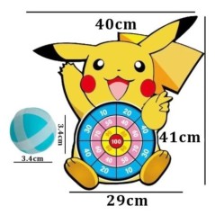 Pokémon Gyerekek Rajzfilm Pikachu Squirtle Dart Board Sticky Ball Családi Sportjáték Interaktív Oktatójáték Születésnapi Ajándék