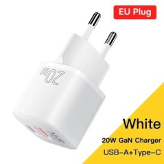 Essager 20W GaN USB Type C töltő PD gyorstöltő telefon QC 3.0 gyorstöltők iPhone 14 13 12 11 Pro Max Mini iPad töltéshez