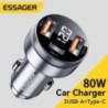 Essager 80W autós töltő USB Type C PD gyorstöltő telefon gyorstöltés iPhone 14 13 Huawei Xiaomi Samsung iPad laptop táblagéphez