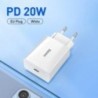 Baseus 20W Quick Charge QC 3.0 PD USB Type C gyorstöltő töltő iPhone 15 14 13 12 11 X Xiaomi Samsung Phone PD töltőhöz