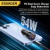 Essager 54W USB autós töltő 5A gyorstöltés QC 3.0 PD 3.0 SCP AFC USB Type C autós telefon töltő iPhone Huawei Samsung Xiaomi kés