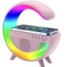 Többfunkciós RGB Light vezeték nélküli töltőállvány FM TF kártya USB Bluetooth hangszóró iPhone Xiaomi Samsung gyorstöltő állomá