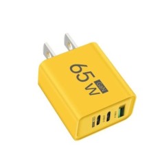 PD 65W GaN USB töltő Gyorstöltő C típusú mobiltelefon-adapter iPhone 15-höz Huawei Quick Charge 3.0 EU/US dugaszolható fali tölt