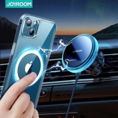 Joyroom vezeték nélküli töltő mágneses autós telefontartó vezeték nélküli töltő iPhone 14 13 12 Pro Max Blueer Light telefontart