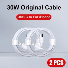 5-1db 30W-os gyorstöltő kábel Apple iPhone 13 12 11 14 Pro Max Mini USB C kábelhez X XR XS MAX 7 8 14 Plus 6 tartozékokhoz