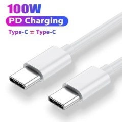 PD 100W 60W USB C-C típusú USB-kábel Gyorstöltő adatkábel Huawei Samsung Xiaomi Macbook iPad adatvonalhoz C-típushoz C-típushoz