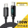 Essager USB Type C – USB C kábel 100W/5A PD gyorstöltő töltőkábel Macbookhoz Xiaomi Samsung Type-C USBC kábel 2M