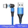 USLION 540 Rotate 5A mágneses kábel Gyorstöltő Micro USB Type C kábel iPhone Xiaomi mágneses töltő vezetékes kábel USB kábel