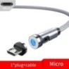 Essager 540 forgó mágneses kábel gyorstöltő mágneses töltő Micro USB Type C kábel mobiltelefon vezetékes kábel iPhone Xiaomihoz