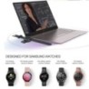 Óra vezeték nélküli töltő Galaxy Watch 6 töltőhöz C típusú gyorstöltő dokkolóállomás Samsung Galaxy Watch 5 Pro/4/3/Active 2 kés