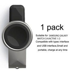 Óra vezeték nélküli töltő Galaxy Watch 6 töltőhöz C típusú gyorstöltő dokkolóállomás Samsung Galaxy Watch 5 Pro/4/3/Active 2 kés