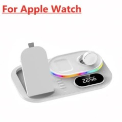 4 az 1-ben vezeték nélküli töltőállvány lámpa iPhone 14 13 12 11 X Apple Watch Airpodokhoz Samsung Galaxy Watch Fast