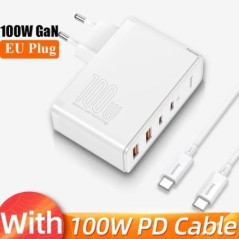 Baseus GaN töltő 100W PD QC USB gyorstöltő C típusú gyorstöltő USB C telefontöltő iPhone 15 14 13 12 Pro Max Macbookhoz