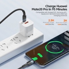 Essager 100 W USB Type C – USB C kábel USB-C PD gyorstöltő töltő kábel Macbookhoz Samsung Xiaomi Type-C USBC kábel 3M