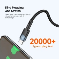 Essager 100 W USB Type C – USB C kábel USB-C PD gyorstöltő töltő kábel Macbookhoz Samsung Xiaomi Type-C USBC kábel 3M