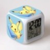 Pokemon Pikachu LED világító riasztók gyerekeknek Hálószoba dekoráció Gyerekek Digitális Glowings Ébresztőóra Asztali dekoráció 