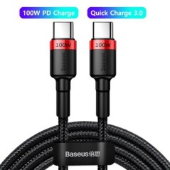 Baseus 100 W USB C – USB Type C kábel iPhone 15 Plus Pro max USB C PD gyorstöltő kábelhez USB-C Type-c kábel Macbook Prohoz