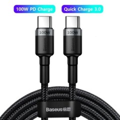 Baseus 100 W USB C – USB Type C kábel iPhone 15 Plus Pro max USB C PD gyorstöltő kábelhez USB-C Type-c kábel Macbook Prohoz