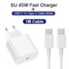 USB C töltő 45 W szupergyors töltő 3,28 láb C típusú kábel Gyorstöltő Android telefon töltő Samsung Galaxy S23 S22 Ultra készülé