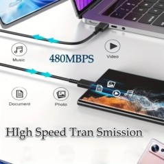 USB C töltő 45 W szupergyors töltő 3,28 láb C típusú kábel Gyorstöltő Android telefon töltő Samsung Galaxy S23 S22 Ultra készülé