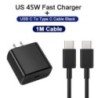 USB C töltő 45 W szupergyors töltő 3,28 láb C típusú kábel Gyorstöltő Android telefon töltő Samsung Galaxy S23 S22 Ultra készülé