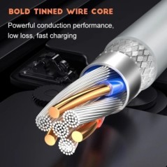 Eredeti 30 W-os PD gyorstöltő USB Type C - Lightning kábel Apple iPhone 14 13 12 11 töltő adatkábeles telefontartozékokhoz