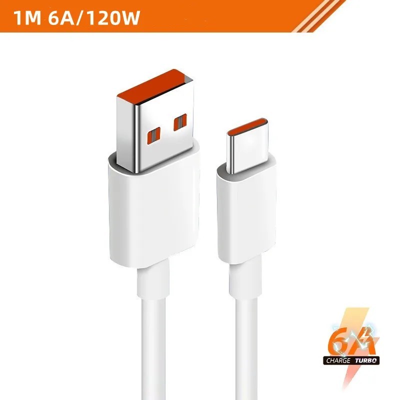 Eredeti Xiaomi 6A 120W USB C-típusú ultragyors töltőkábel Xiaomi Mi 13 12 Pro Realme POCO 12 Turbo gyorstöltő adatkábel