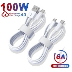 100 W USB Type C kábel Samsung S23 S22 Ultra Huawei P30 Pro Xiaomi Redmi Oneplus 6A gyorstöltő kábel tartozékaihoz