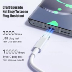 100 W USB Type C kábel Samsung S23 S22 Ultra Huawei P30 Pro Xiaomi Redmi Oneplus 6A gyorstöltő kábel tartozékaihoz