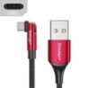 Essager 3A gyorstöltő kábel Micro USB Type C adattöltő iPhone Xiaomi mobiltelefonhoz 540 Rotate Wire kábel