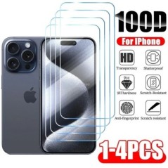 1-4 DB Edzett üveg iPhone 11 12 13 14 15 Pro XR X XS Max képernyővédő fólia iPhone 15 Pro Max Mini 7 8 Plus SE üveghez